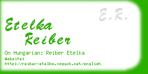 etelka reiber business card